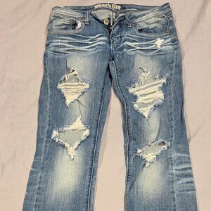 Machine Jeans Juniors Size 5 - Distressed - Bootcut